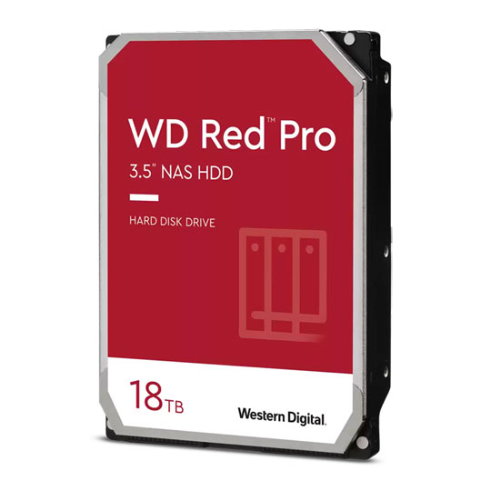 Western Digital WD181KFGX Red Pro 18TB 7200rpm SATA 6Gb/s 512MB Cache 3.5" NAS Internal HDD