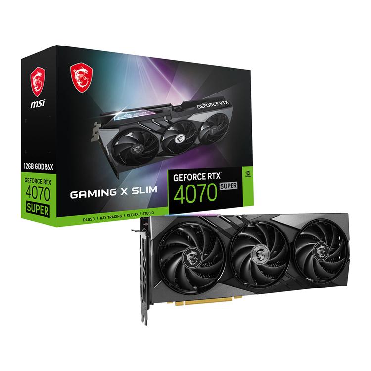 MSI GeForce RTX 4070 SUPER 12G GAMING X SLIM 12GB GDDR6X 192-bit PCIe 4.0 Graphics Card 1 MSI GeForce RTX 4070 SUPER 12G GAMING X SLIM 12GB GDDR6X 192-bit PCIe 4.0 Graphics Card