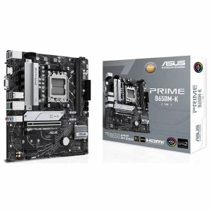 ASUS PRIME B650M-K AMD B650 Ryzen Socket AM5 Micro-ATX Desktop Motherboard