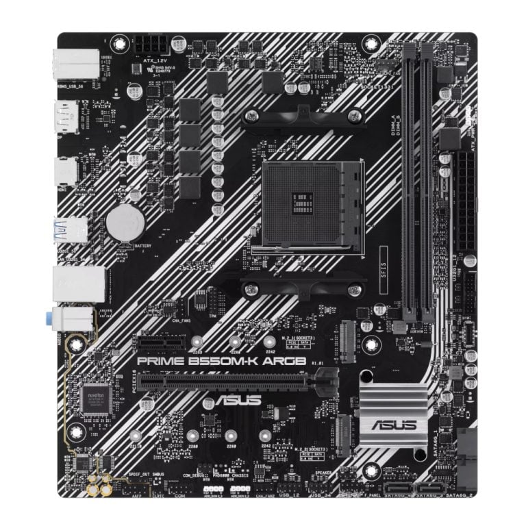 ASUS PRIME B550M-K ARGB AMD B550 Socket AM4 micro ATX Motherboard 2 ASUS PRIME B550M-K ARGB AMD B550 Socket AM4 micro ATX Motherboard