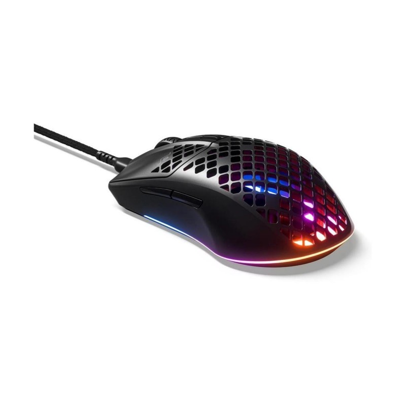 Steelseries 62611 Aerox 3 8500 CPI TrueMove Core Optical RGB Onyx Black Wired Gaming Mouse