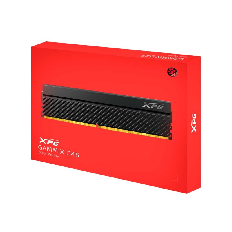 ADATA XPG GAMMIX D45 16GB (2 x 8GB) DDR4 DRAM 3600MHz CL18 1.35V Black Memory Kit