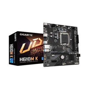 Gigabyte H610M K Ultra Durable Intel H610 LGA 1700 Raptor Lake Micro-ATX Motherboard