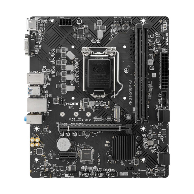 MSI PRO H510M-B Intel H470 Chipset LGA1200 Micro ATX Motherboard
