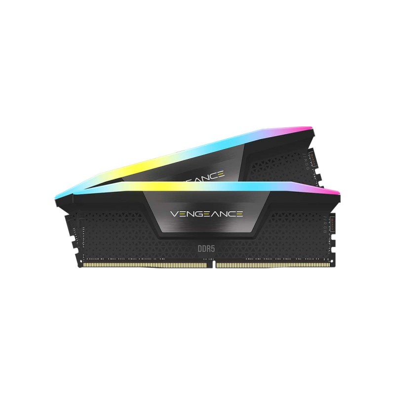 Corsair CMH96GX5M2B6400C32 VENGEANCE RGB DDR5 96GB Kit(2 x 48GB) DDR5 DRAM 6400MHz CL32 1.40V Black Memory