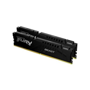 Kingston KF560C36BBEK2-64 FURY BEAST 64GB Kit(2 x 32GB) DDR5 DRAM 6000MHz CL36 1.35V AMD EXPO BLACK Memory