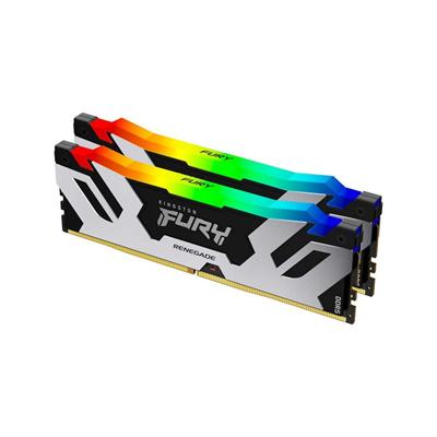 Kingston KF564C32RSAK2-48 FURY Renegade RGB 48GB Kit(2x24GB) DDR5-6400 CL32 1.4V Intel XMP 3.0 Silver Memory 1 Kingston KF564C32RSAK2-48 FURY Renegade RGB 48GB Kit(2x24GB) DDR5-6400 CL32 1.4V Intel XMP 3.0 Silver Memory