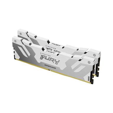 Kingston KF564C32RWK2-64 FURY RENEGADE 64GB Kit(2 x 32GB) DDR5 DRAM 6400MHz CL32 1.40V White Memory