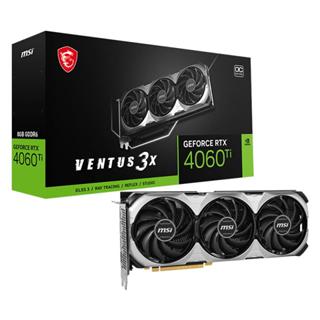 MSI GeForce RTX 4060 Ti VENTUS 3X E 8GB OC Graphics Card 1 MSI GeForce RTX 4060 Ti VENTUS 3X E 8GB OC Graphics Card
