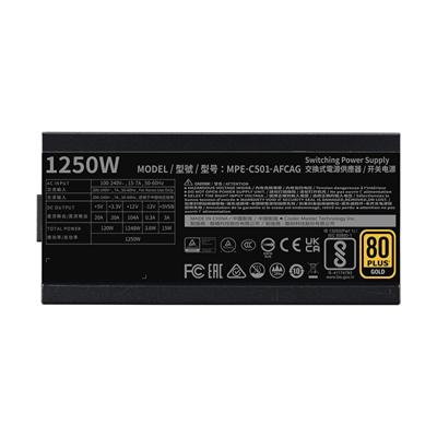 Cooler Master MPE-C501-AFCAG-3EU MWE GOLD 1250 V2 1250W 80+ Gold Certified ATX3.0 Black Power Supply 5 Cooler Master MPE-C501-AFCAG-3EU MWE GOLD 1250 V2 1250W 80+ Gold Certified ATX3.0 Black Power Supply