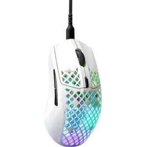 SteelSeries 62603 Aerox 3 RGB Optical Snow Gaming Mouse