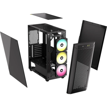 Corsair CC-9011272-WW 480T RGB Airflow Black ATX Mid-Tower Gaming Chassis 4 Corsair CC-9011272-WW 480T RGB Airflow Black ATX Mid-Tower Gaming Chassis
