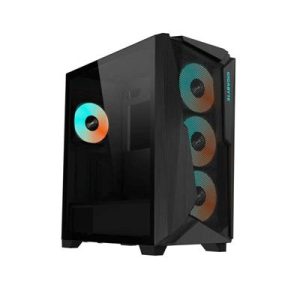 Gigabyte C301 ARGB Mid Tower E-ATX Black Gaming Chassis