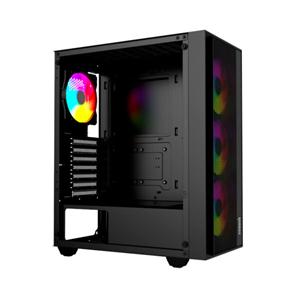 Raidmax V100TBS Vector V100 RGB Mesh Black ATX Mid-Tower Gaming Chassis 4 Raidmax V100TBS Vector V100 RGB Mesh Black ATX Mid-Tower Gaming Chassis
