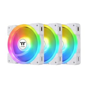 Thermaltake SWAFAN EX12 ARGB 120mm PWM Triple Pack White Chassis Fan