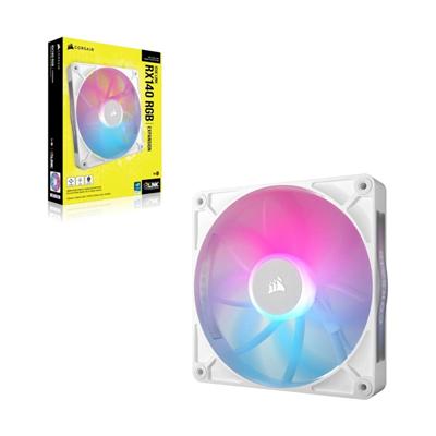 Corsair RX140 RGB iCUE Link 140mm PWM 1700 RPM White Chassis Fan 3 Corsair RX140 RGB iCUE Link 140mm PWM 1700 RPM White Chassis Fan