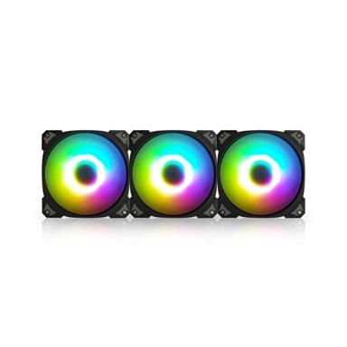 InWin NEPTUNE AN120 High-Performance 120mm ARGB 3 Pack Black Chassis Fan