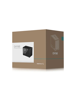 DeepCool CH160 Tempered Glass Steel Black Mini-ITX Mini-Tower Chassis 5 DeepCool CH160 Tempered Glass Steel Black Mini-ITX Mini-Tower Chassis
