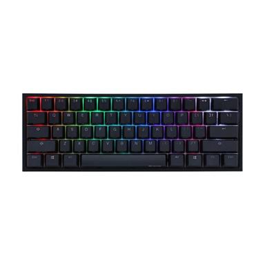 Ducky One 2 Pro Mini 60% Cherry MX Blue Clicky Mechanical Wired Black Gaming Keyboard