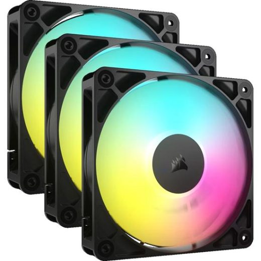 Corsair CO-9050181-WW RS120 ARGB 120mm PWM Black Triple Pack Case Fans