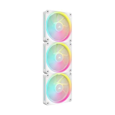 Corsair CO-9051030-WW LX120 RGB iCUE LINK 120mm PWM 2400 RPM White Triple Pack Case Fans