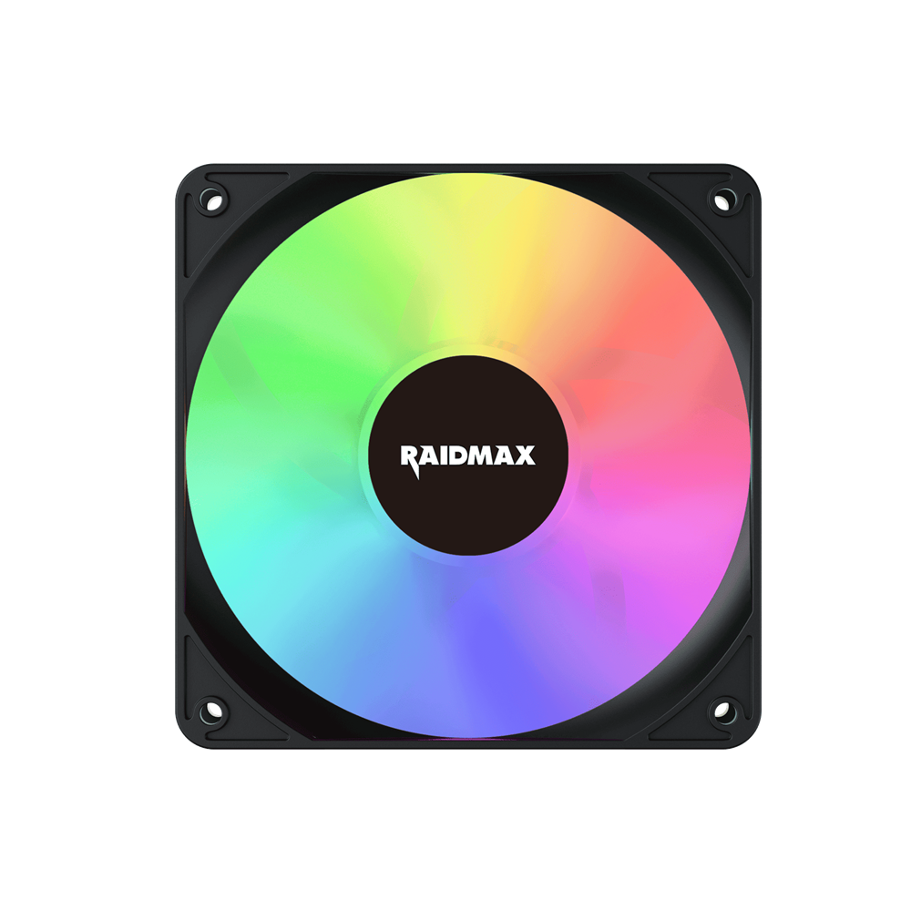 Raidmax X-AIR 120mm ARGB 4 Pack Black Chassis Fans 3 Raidmax X-AIR 120mm ARGB 4 Pack Black Chassis Fans