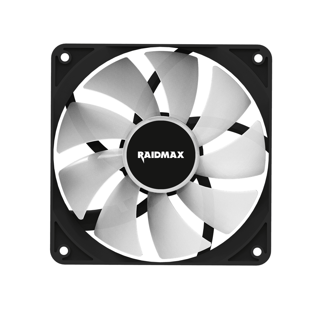 Raidmax X-AIR 120mm ARGB 4 Pack Black Chassis Fans 4 Raidmax X-AIR 120mm ARGB 4 Pack Black Chassis Fans