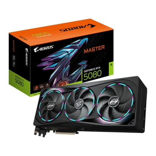 Gigabyte GeForce RTX 5080 AORUS MASTER 16GB GDDR7 256-bit PCIe 5.0 Graphics Card