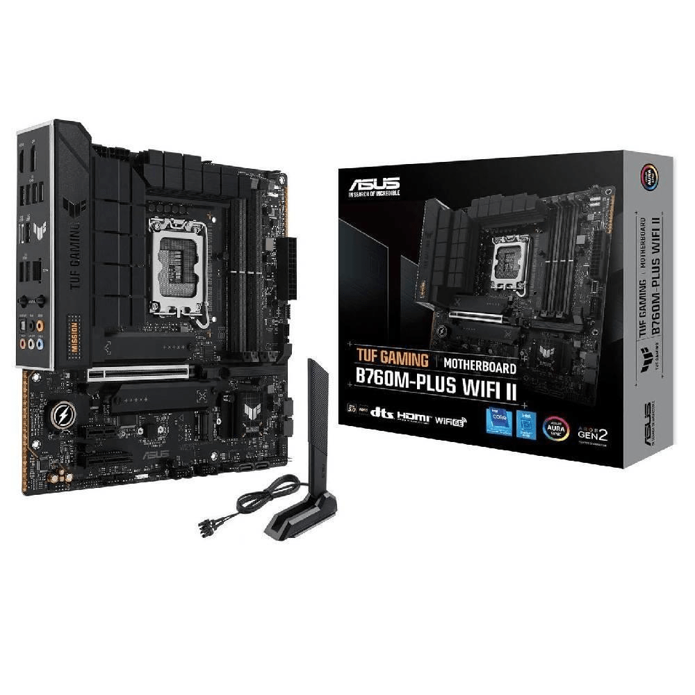 ASUS TUF GAMING B760M-PLUS WIFI II DDR5 Intel B760 LGA 1700 Raptor Lake Micro-ATX Motherboard 1 ASUS TUF GAMING B760M-PLUS WIFI II DDR5 Intel B760 LGA 1700 Raptor Lake Micro-ATX Motherboard