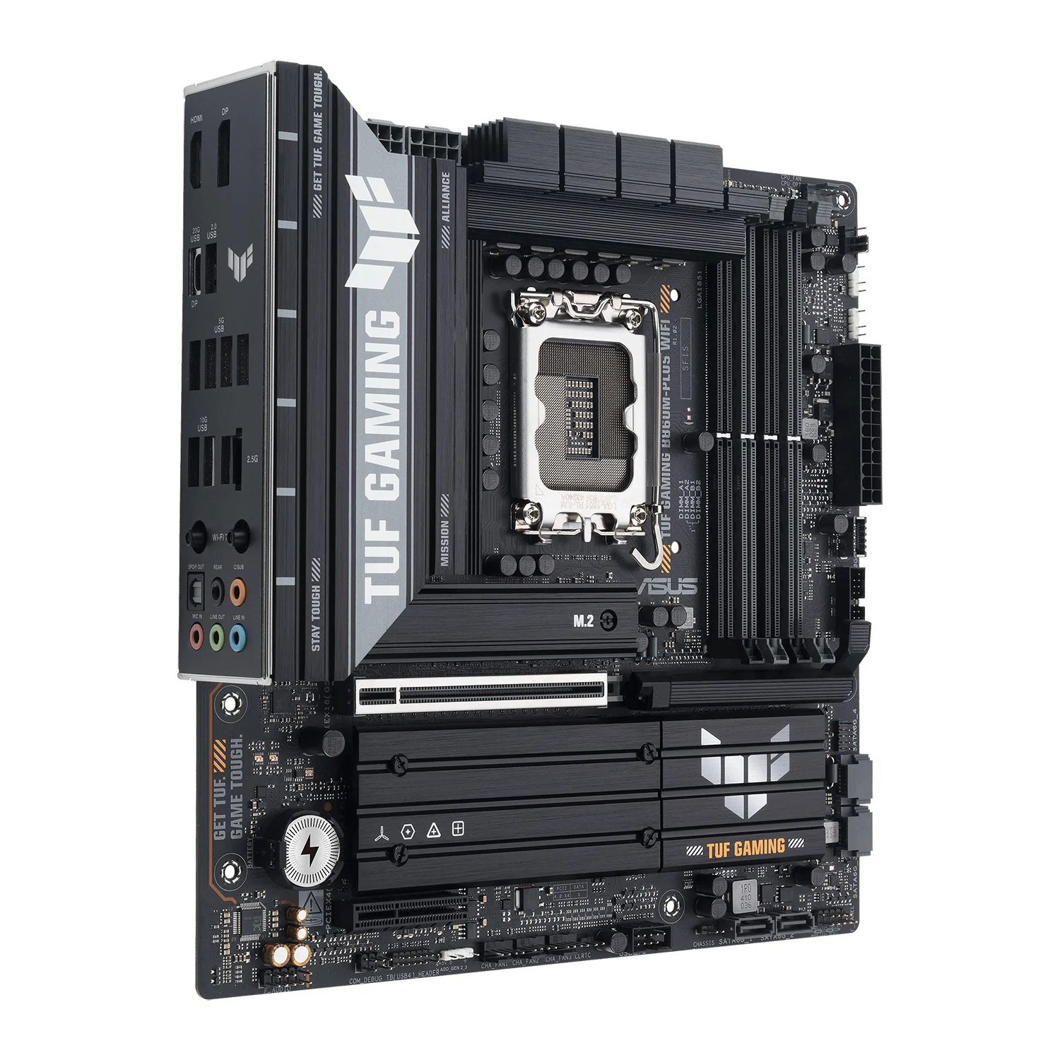 ASUS TUF GAMING B860M-PLUS WIFI Intel B860 LGA 1851 Arrow Lake Micro-ATX Motherboard 3 ASUS TUF GAMING B860M-PLUS WIFI Intel B860 LGA 1851 Arrow Lake Micro-ATX Motherboard