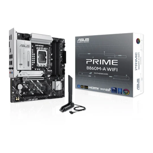 ASUS PRIME B860M-A WIFI Intel B860 LGA 1851 Arrow Lake Micro ATX Motherboard