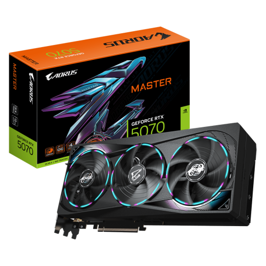 Gigabyte GeForce RTX 5070 AORUS MASTER 12GB GDDR7 192-bit PCIe 5.0 Graphics Card