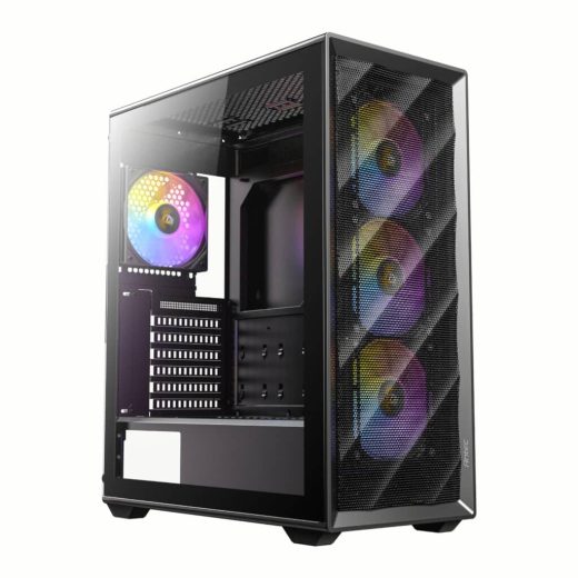 Antec AX85 ARGB Tempered Glass Black Steel ATX Mid-Tower Gaming Chassis