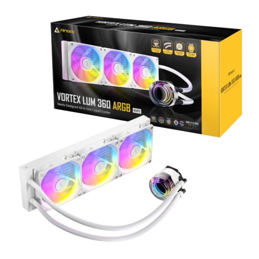 Antec Vortex LUM 360 ARGB 360mm AIO White Liquid CPU Cooler