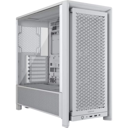 Corsair FRAME 4000D RS Tempered Glass White Steel Modular ATX Mid-Tower Gaming Chassis