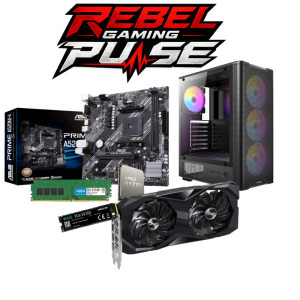 Rebel Gaming Pulse Ryzen 5 5500, 16GB DDR4, RX 7600, 512GB NVMe Entry Level Gaming PC