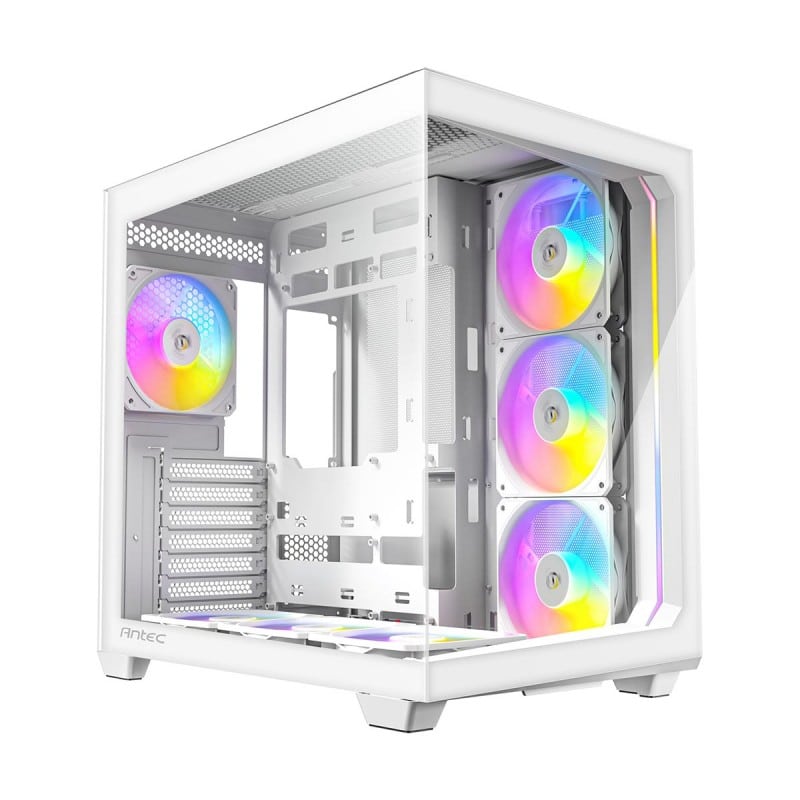 Antec C5 ARGB Tempered Glass Steel White ATX Mid-Tower Gaming Chassis 1 Antec C5 ARGB Tempered Glass Steel White ATX Mid-Tower Gaming Chassis