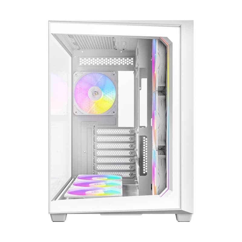 Antec C5 ARGB Tempered Glass Steel White ATX Mid-Tower Gaming Chassis 2 Antec C5 ARGB Tempered Glass Steel White ATX Mid-Tower Gaming Chassis