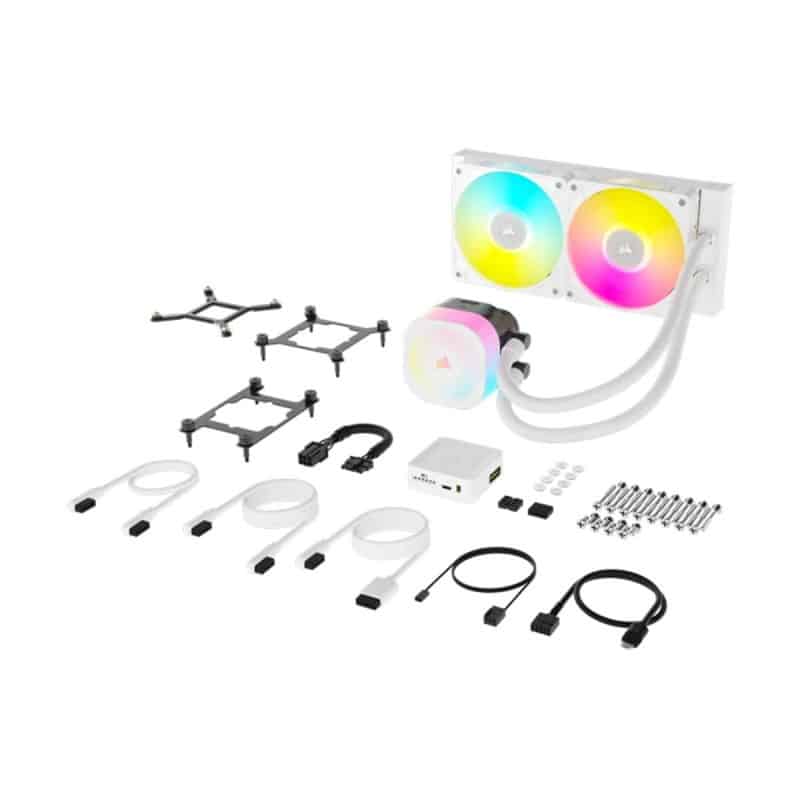 Corsair CW-9061020-WW iCUE LINK TITAN 240 RX RGB 240mm White CPU Cooler 4 Corsair CW-9061020-WW iCUE LINK TITAN 240 RX RGB 240mm White CPU Cooler