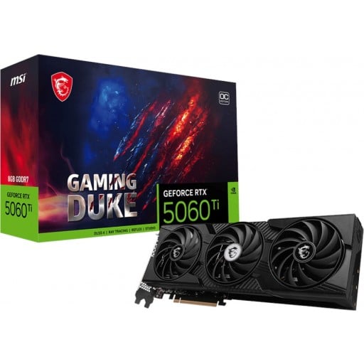 MSI GeForce RTX 5060 Ti GAMING DUKE 3X OC 8GB GDDR7 128-bit PCIe 5.0 Graphics Card 1 MSI GeForce RTX 5060 Ti GAMING DUKE 3X OC 8GB GDDR7 128-bit PCIe 5.0 Graphics Card
