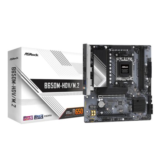 ASRock B650M-HDV/M.2 AMD B650 Ryzen Socket AM5 Micro-ATX Motherboard
