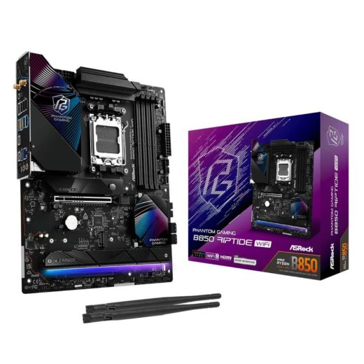 ASRock Phantom Gaming B850 Riptide WiFi AMD B850 Ryzen Socket AM5 ATX Motherboard