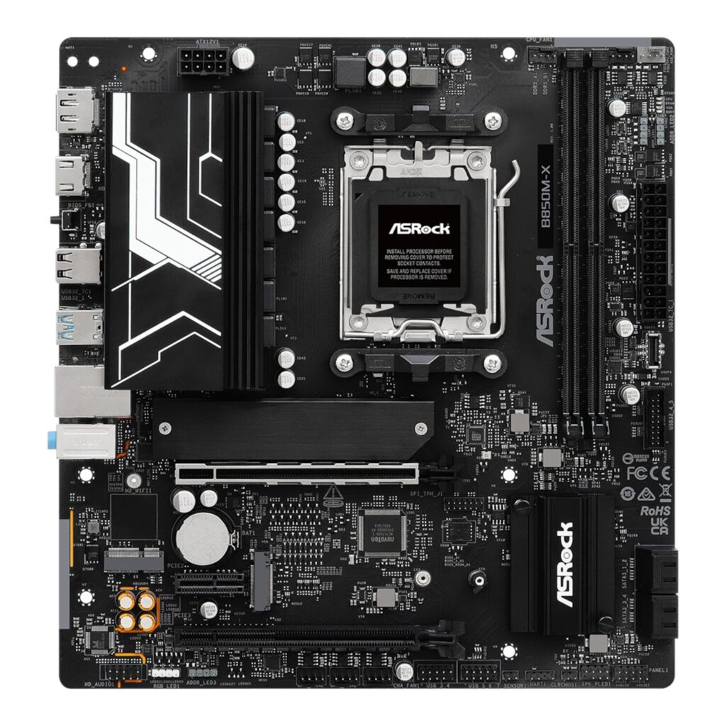 ASRock B850M-X WiFi AMD B850 Ryzen Socket AM5 Micro-ATX Motherboard 2 ASRock B850M-X WiFi AMD B850 Ryzen Socket AM5 Micro-ATX Motherboard