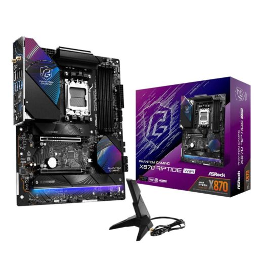 ASRock Phantom Gaming X870 Riptide WiFi AMD X870 Ryzen Socket AM5 ATX Motherboard