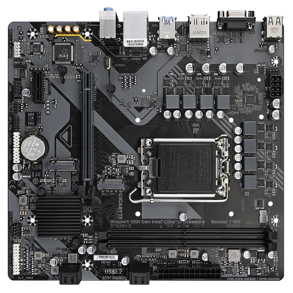 Gigabyte B760M E LGA 1700 Micro-ATX DDR5 Motherboard 3 Gigabyte B760M E LGA 1700 Micro-ATX DDR5 Motherboard