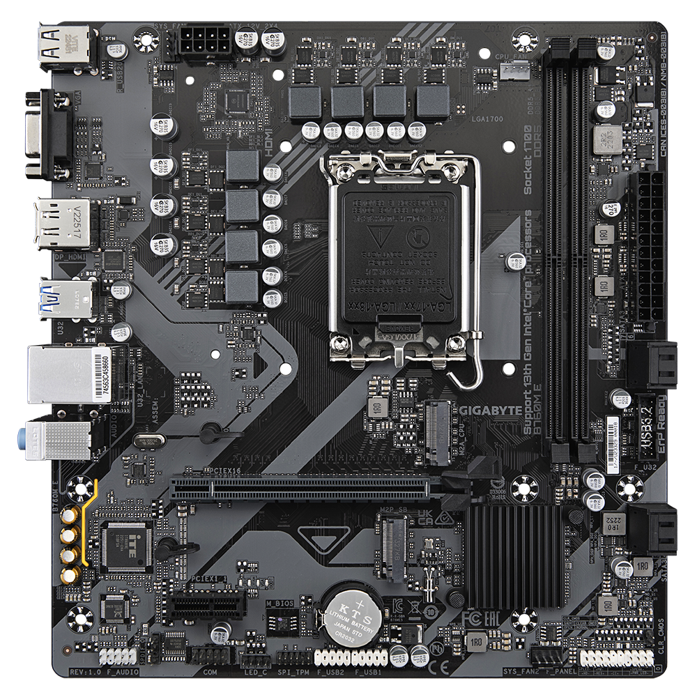 Gigabyte B760M E LGA 1700 Micro-ATX DDR5 Motherboard 2 Gigabyte B760M E LGA 1700 Micro-ATX DDR5 Motherboard