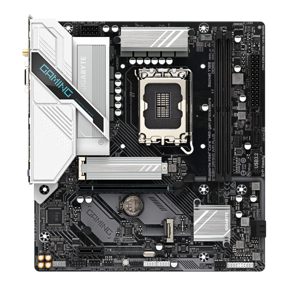 Gigabyte B760M GAMING WIFI PLUS Intel LGA 1700 Micro-ATX DDR5 Motherboard 2 Gigabyte B760M GAMING WIFI PLUS Intel LGA 1700 Micro-ATX DDR5 Motherboard