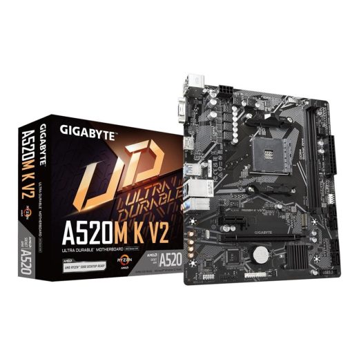 Gigabyte A520M K V2 AMD A520 Socket AM4 Micro-ATX Motherboard