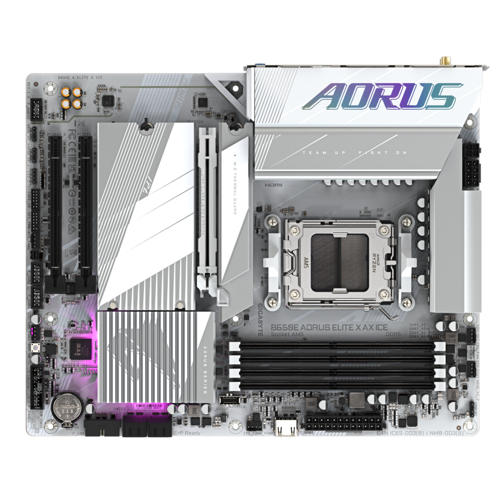 Gigabyte B650E AORUS ELITE X AX ICE AMD AM5 ATX Motherboard 5 Gigabyte B650E AORUS ELITE X AX ICE AMD AM5 ATX Motherboard