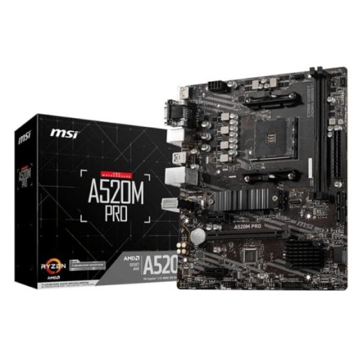 MSI A520M-PRO AMD AM4 MATX Motherboard